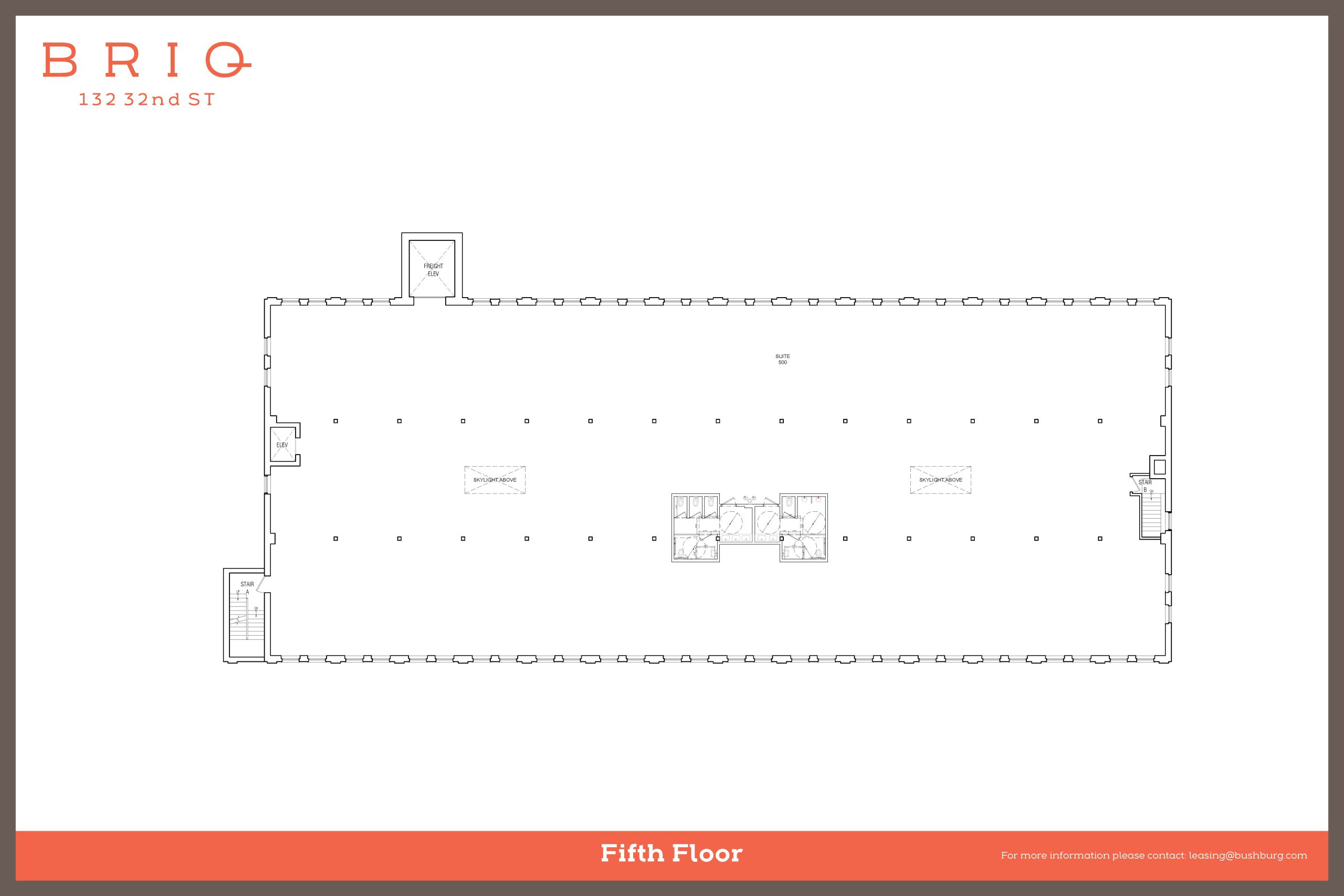 Fifth floor plan